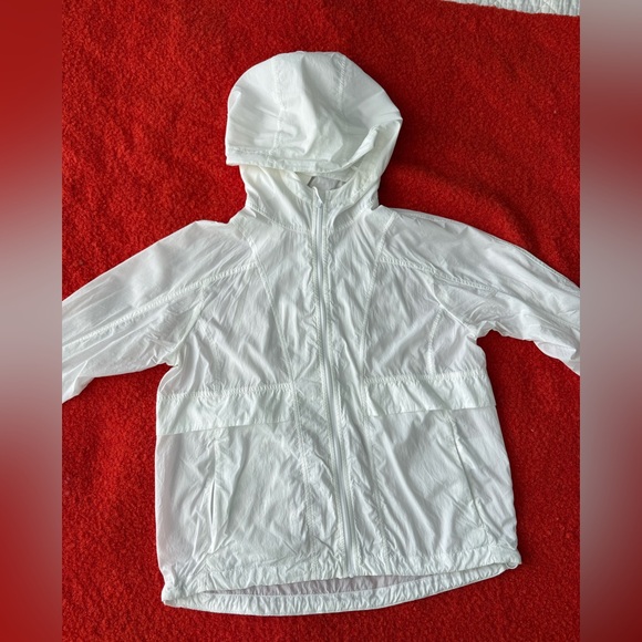 Lululemon Athletica White Hooded Windbreaker - Picture 2 of 11